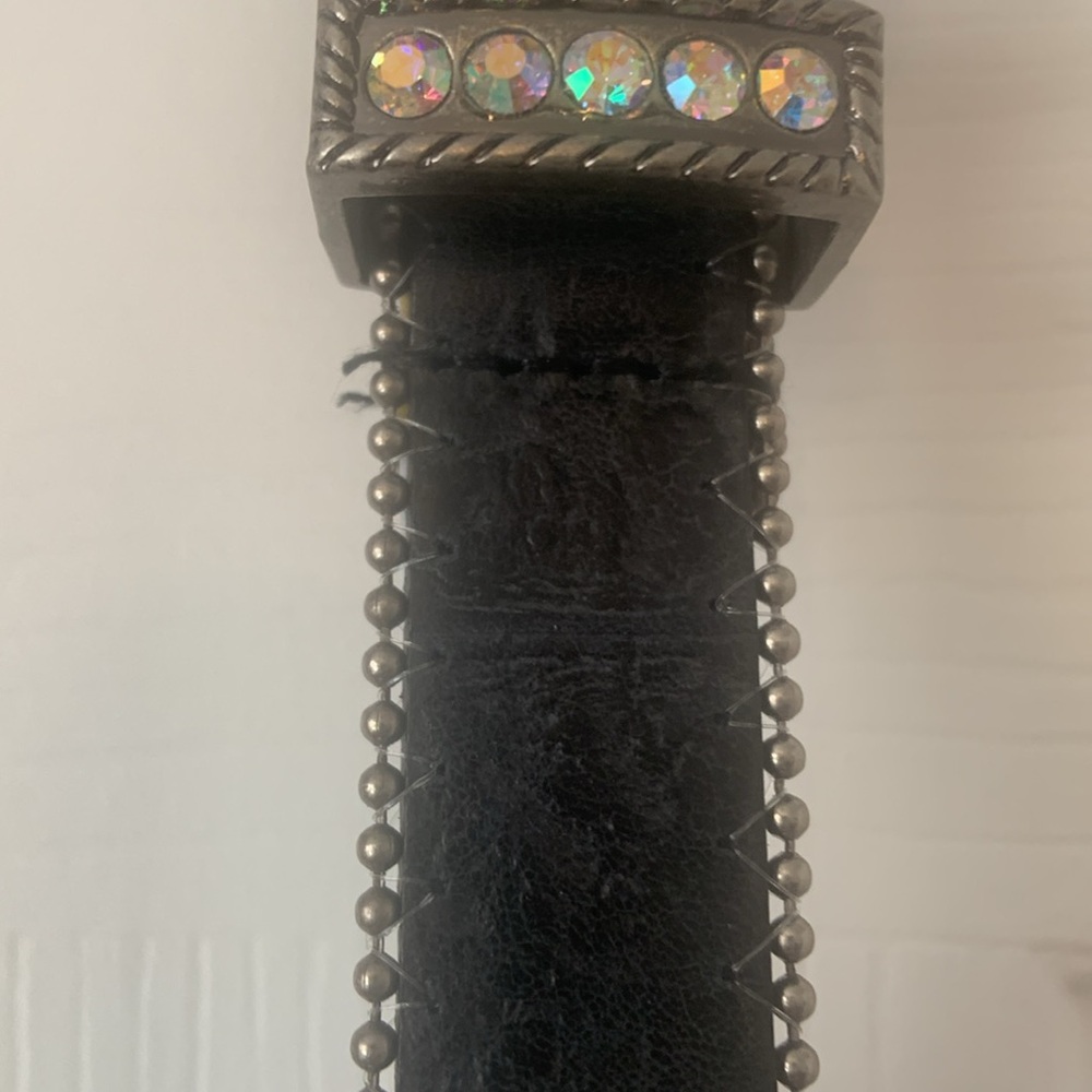 NWT Roper Leather Belt Sz L 34-36 with Bling! Price now FIRM - Picture 8 of 17